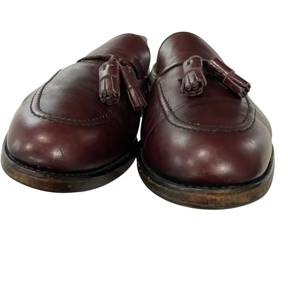 Finsbury Classic Goodyear Welted Men 11.5 Shoes Brown Tassel Loafers Slipon READ
